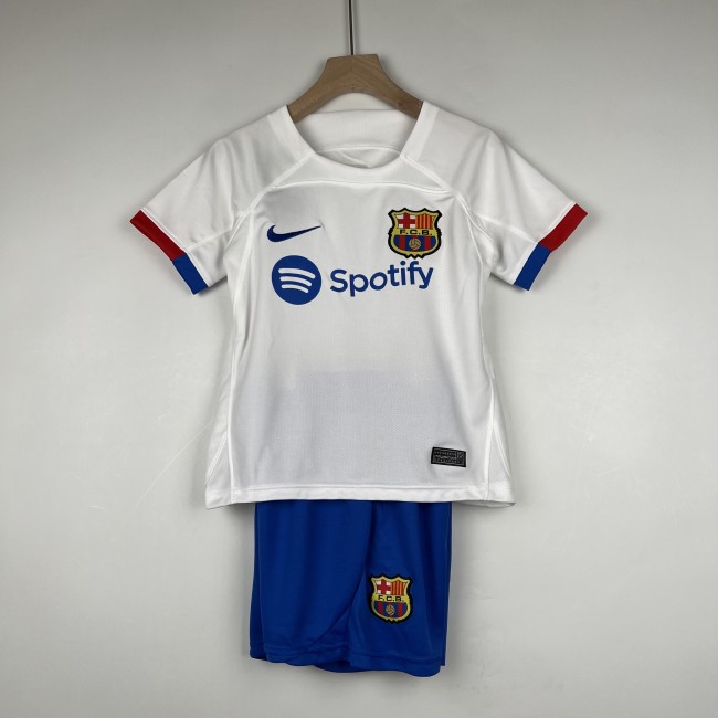 Barcelona Away Kids Jersey 23/24