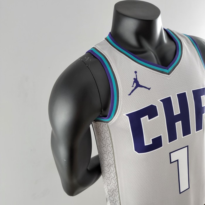LaMelo Ball Charlotte Hornets Swingman Jersey Grey 2019