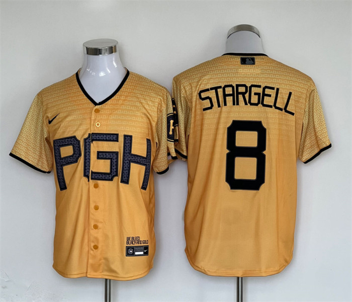 Pittsburgh Pirates Jersey Yellow City Version NO.8 STARGELL