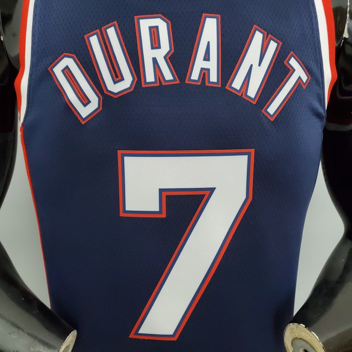 Kevin Durant Brooklyn Nets 2022 75th Anniversary Swingman Jersey Royal Blue