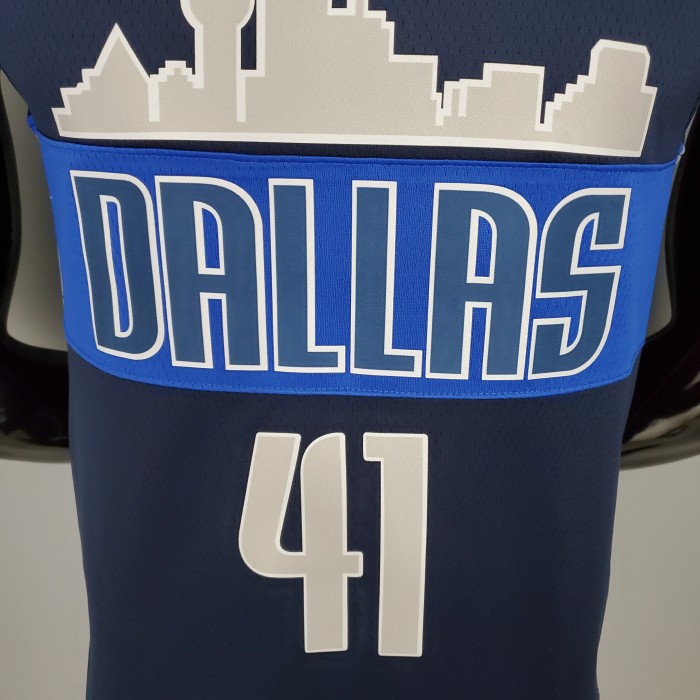 Dirk Nowitzki Dallas Mavericks Iceberg Edition Swingman Jersey Blue