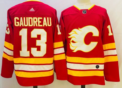 Calgary Flames Breakaway Home Jersey Red No.13 GAUDERAU