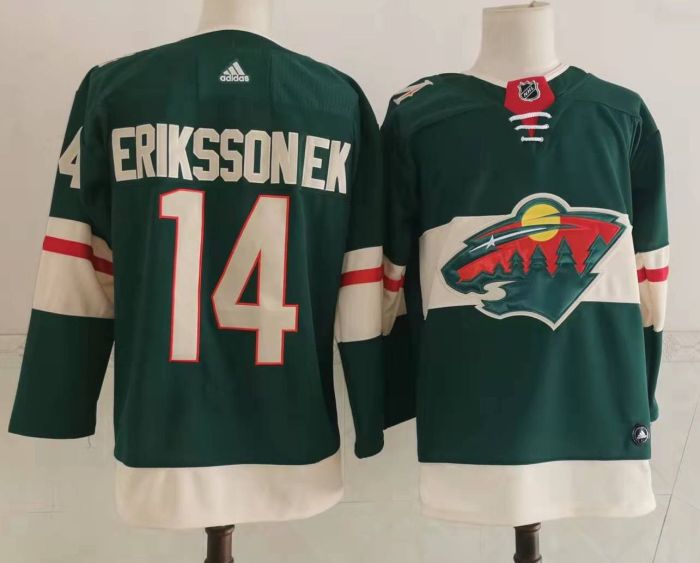 Minnesota Wild Home Jersey Green NO.14 ERIKSSON EK