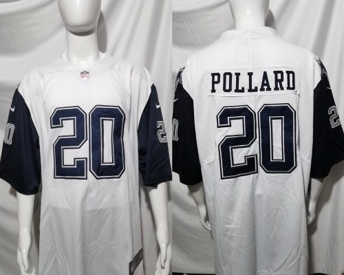 Dallas Cowboys Jersey White NO.20 POLLARD