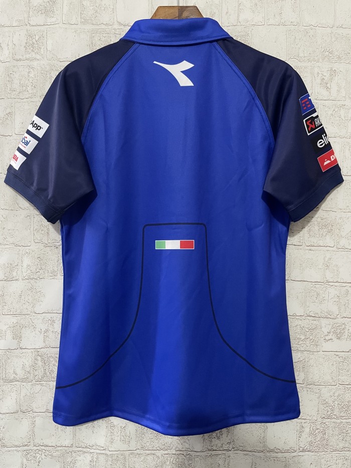 Ducati Quarter-Zip Polo Special Edition Blue NO Number