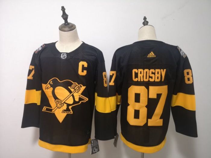 Pittsburgh Penguins 2019 Stadium Series Jersey Black NO.87 CROSBY