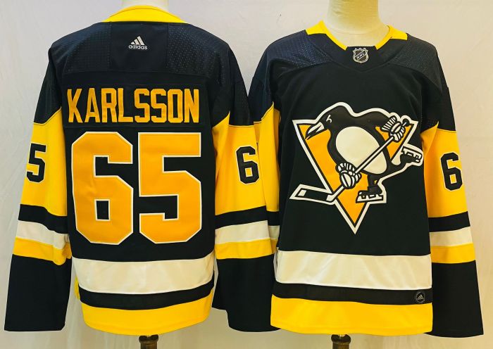 Pittsburgh Penguins Home Jersey Black NO.65 KARLSSON