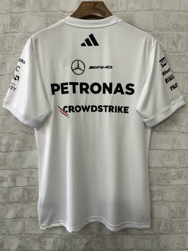 2025 Mercedes AMG Petronas T-Shirt White NO Number