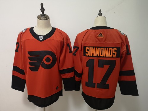 Philadelphia Flyers 2019 NHL Stadium Series Jersey Dark Orange NO.17 SIMMONDS