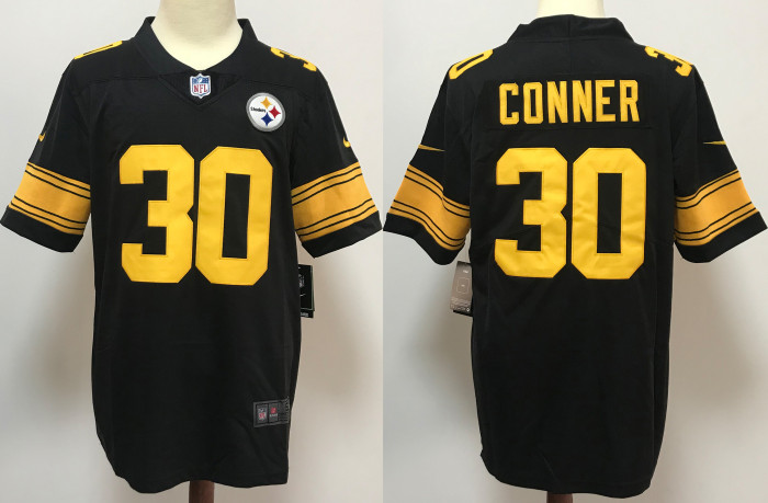 Pittsburgh Steelers Jersey Black and yellow letters NO.30 CONNER