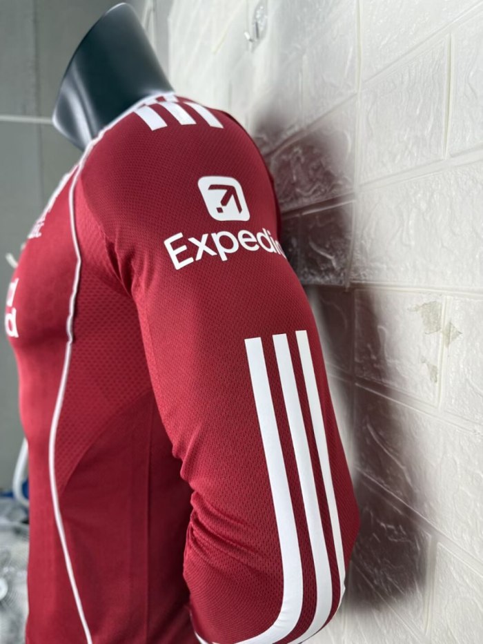 Liverpool Home Player Version Long Sleeve Jersey 25/26