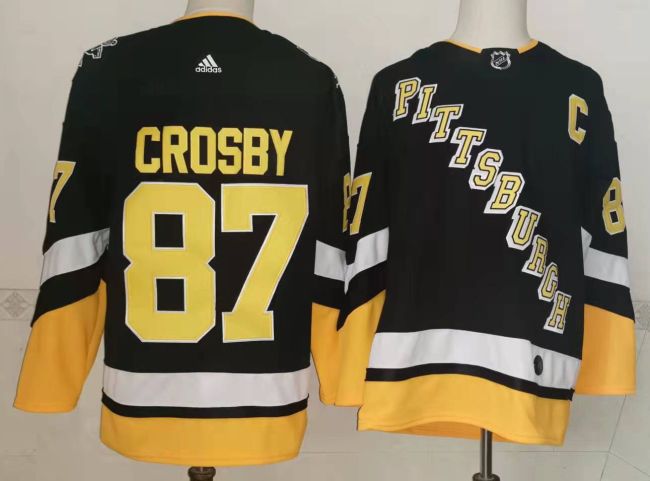 Pittsburgh Penguins 21/22  Alternate Player Jersey Black NO.87 CROSBY