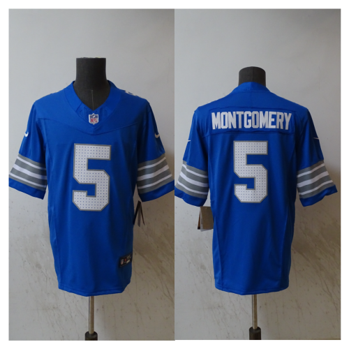 Detroit Lions  Jersey Blue Youth NO.5 MONTGOMERY