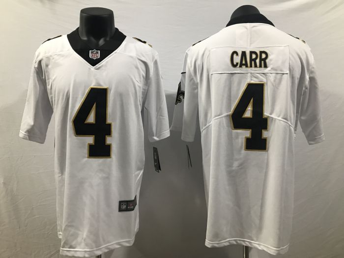 New Orleans Saints Jersey White NO.4 CAR