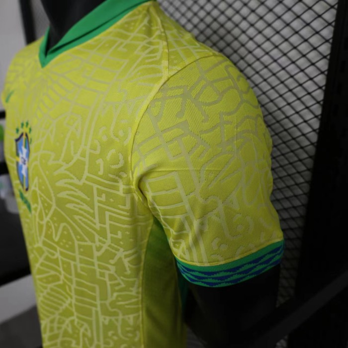 Brazil 2024 Copa America Home Player Version Man Jersey