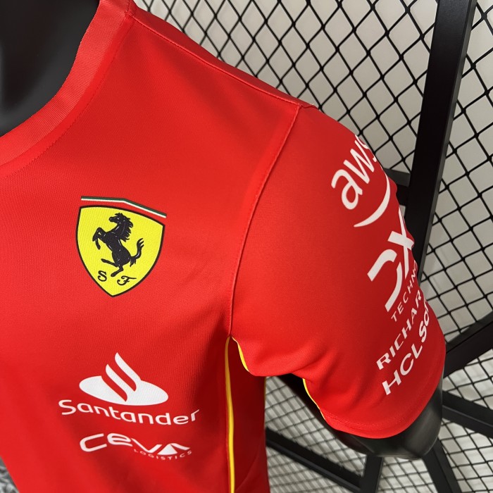 2024 Ferrari Racing T-Shirt Red NO.55