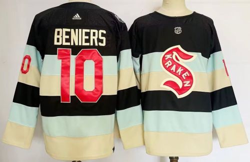 Seattle Kraken 2024 Winter Classic Player Jersey Off White NO.10 BENIERS