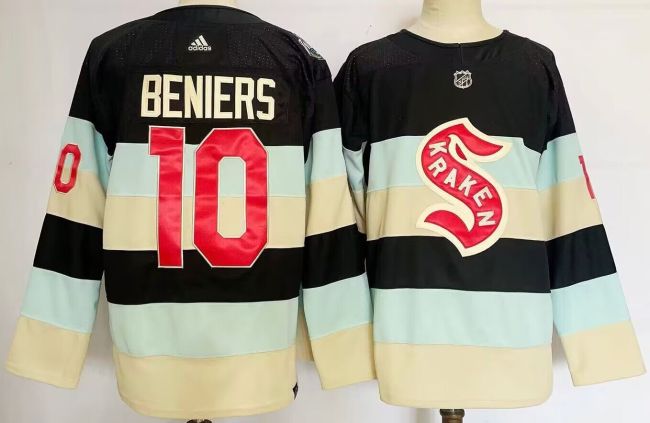 Seattle Kraken 2024 Winter Classic Player Jersey Off White NO.10 BENIERS