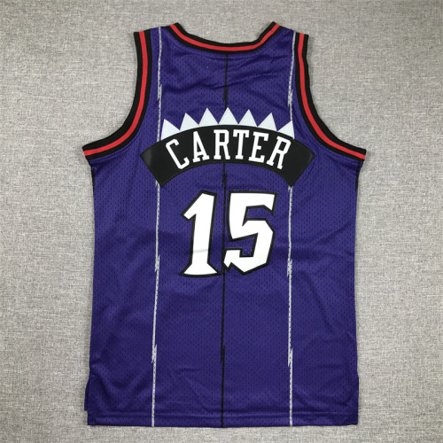 Toronto Raptors Kids Jersey Purple Vintage Classics Edition 98/99 NO.15 CARTER