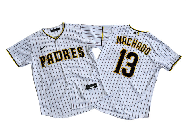 San Diego Padres Jersey Fan version White Stripes NO.13 MACHADO