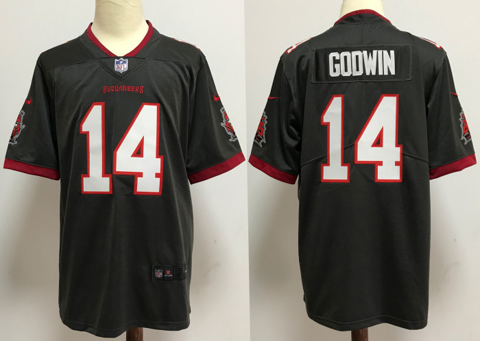Tampa Bay Buccaneers Alternate Game Jersey Grey NO.14 GODWIN
