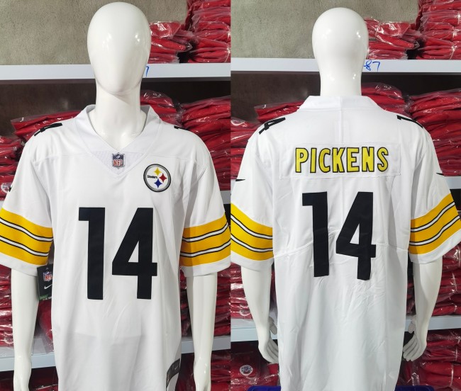 Pittsburgh Steelers Jersey White NO.14 PICKENS
