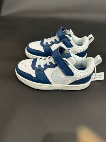 Air Force Low Top Work Kids Shoes FG22-36 Blue White