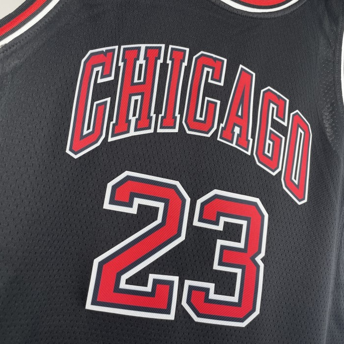 Chicago Bulls KIds Jersey Black NO.23 JORDAN