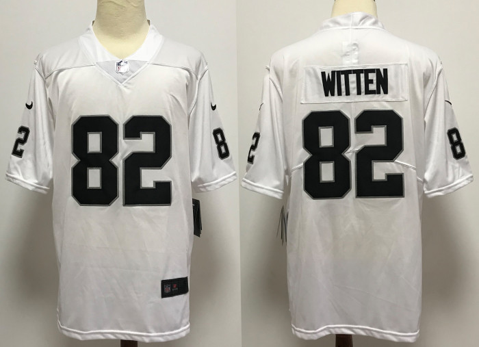 Las Vegas Raiders Jerseys White NO.82 WITTEN