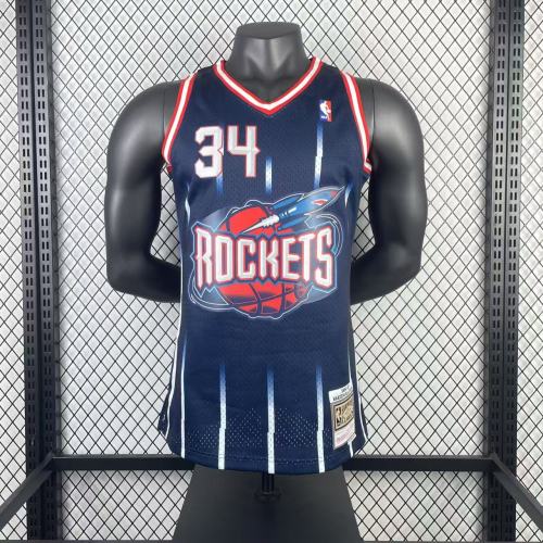 Olajuwon Houston Rockets Vintage 90s Jersey Blue