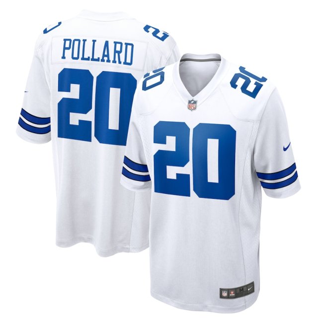 Dallas Cowboys Jersey White NO.20 POLLARD