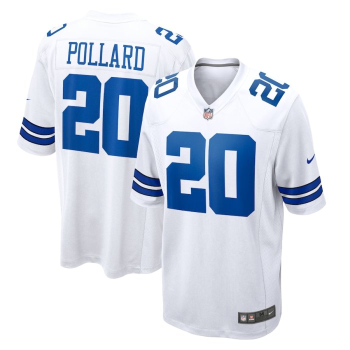 Dallas Cowboys Jersey White NO.20 POLLARD