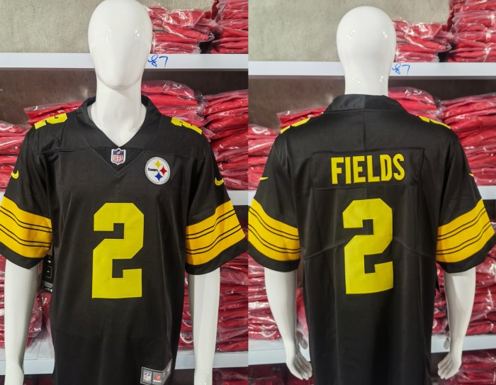 Pittsburgh Steelers Jersey Black and yellow letters NO.2 FIELDS