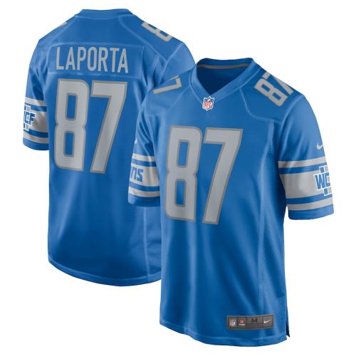 Detroit Lions Jersey Blue NO.87 LAPORTA