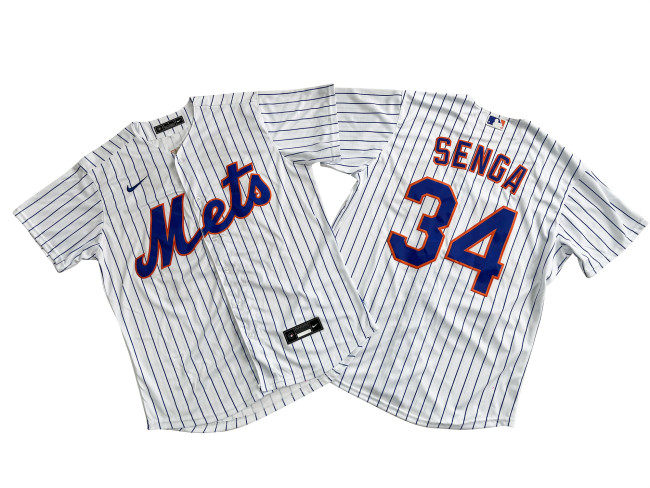 New York Mets Alternate Jersey White Fan Version NO.34 SENGA