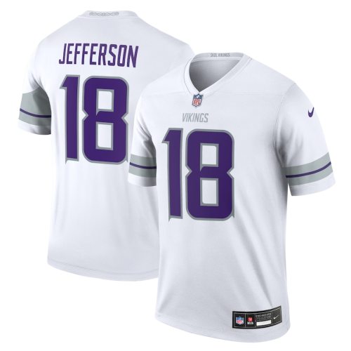 Minnesota Vikings Alternate Jersey White New style NO.18 JEFFERSON