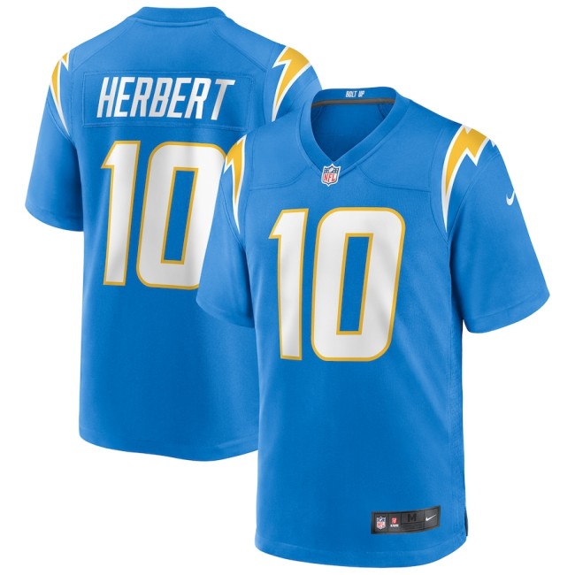 Los Angeles Chargers Game Jersey Blue NO.10 HERBERT