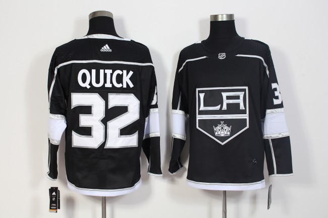 Los Angeles Kings Home Breakaway Player Jersey Black NO.32 QUICK
