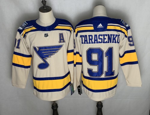 St. Louis Blues 2022 Winter Classic Player Jersey White NO.91 TARASENKO