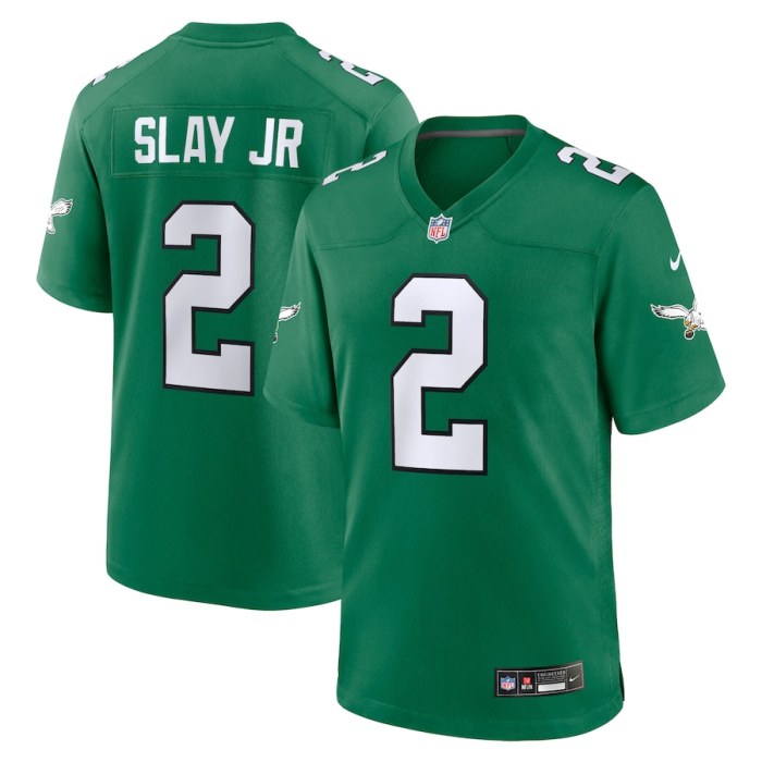 Philadelphia Eagles Retro Edition Grass Green 2023 NO.2 SLAY JR