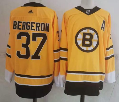Boston Bruins Jersey Special Edition Yellow 20/21 NO.37 BERGERON