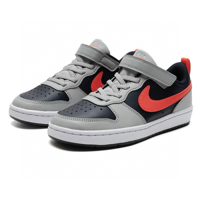 Air Force Low Top Work Kids Shoes FG22-36 Grey Red Black