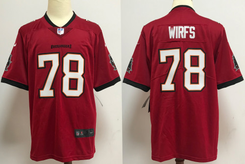Tampa Bay Buccaneers Alternate Game Jersey Red NO.78 WIRFS