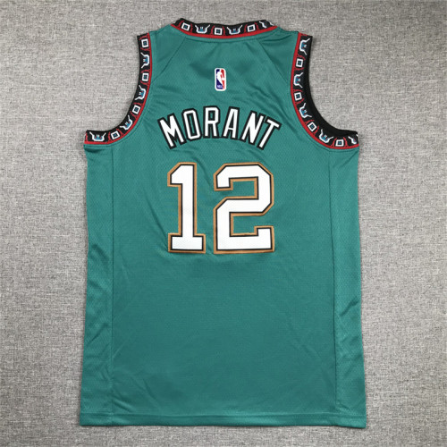 Memphis Grizzlies Kids Basketball Jersey Green 24/25 NO.12 MORANT