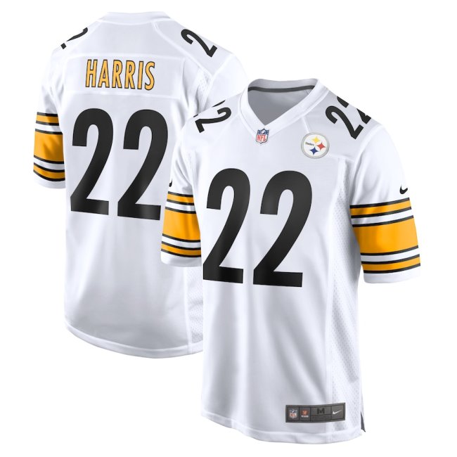 Pittsburgh Steelers Jersey White NO.22 HARRIS