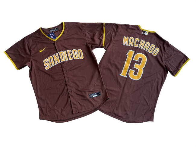 San Diego Padres Jersey Fan version Brown NO.13 MACHADO
