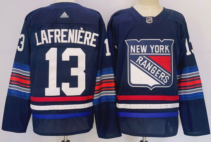New York Rangers Alternate Jersey Navy 23/24 NO.13 LAFRENIERE