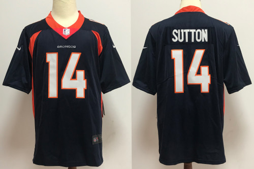 Denver Broncos Jersey Black 2024 NO.14 SUTTON