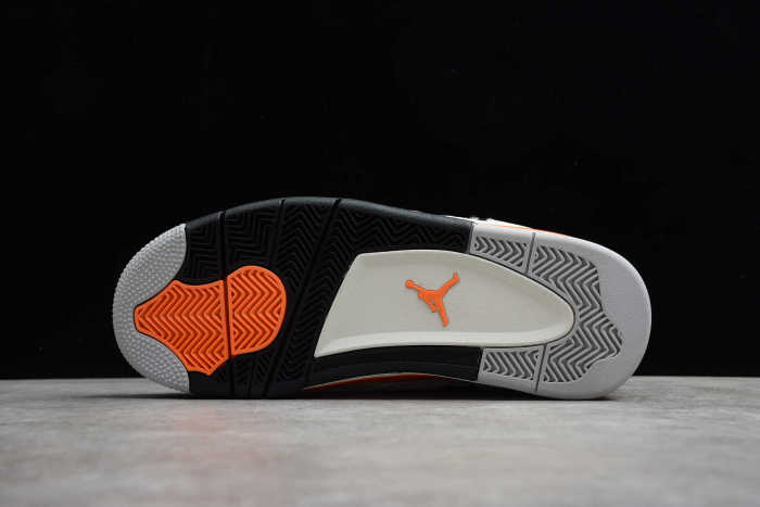 Air Jordan 4 Line Sand White Black Orange