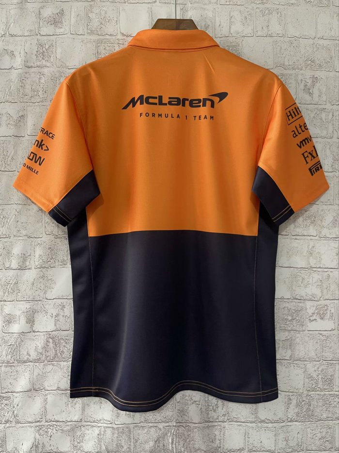 McLaren Polo Shirt Orange NO Number